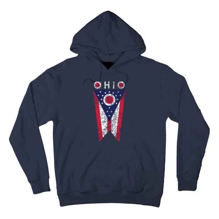 State Of Ohio Burgee Flag The Buckeye State Tall Hoodie