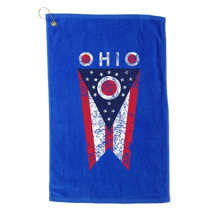 State Of Ohio Burgee Flag The Buckeye State Platinum Collection Golf Towel