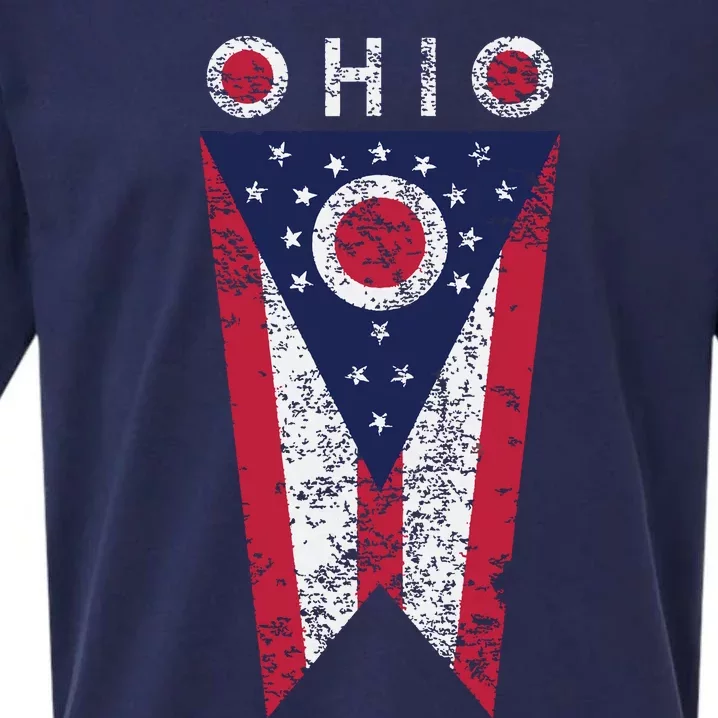 State Of Ohio Burgee Flag The Buckeye State Sueded Cloud Jersey T-Shirt