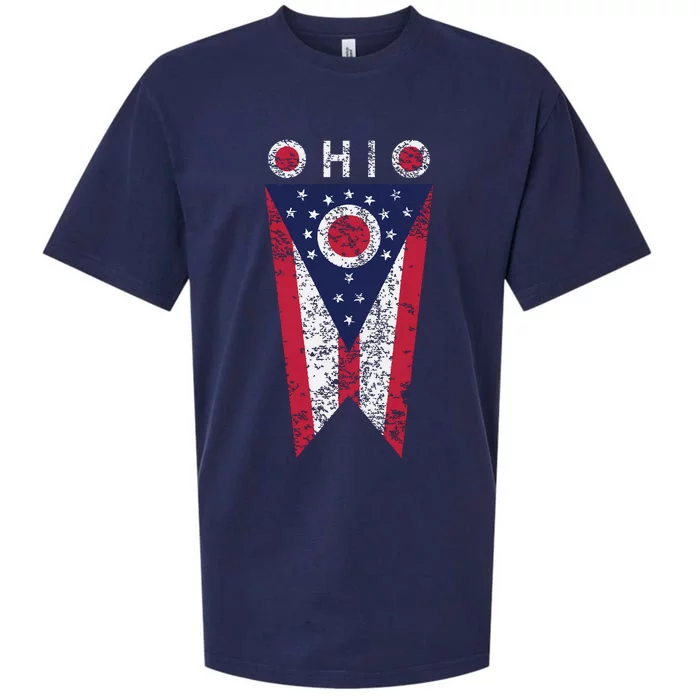 State Of Ohio Burgee Flag The Buckeye State Sueded Cloud Jersey T-Shirt