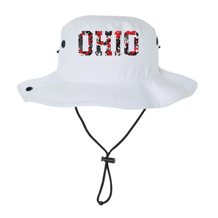 State Of Ohio Ohioan Trendy Distressed Camo Graphic Designs Legacy Cool Fit Booney Bucket Hat