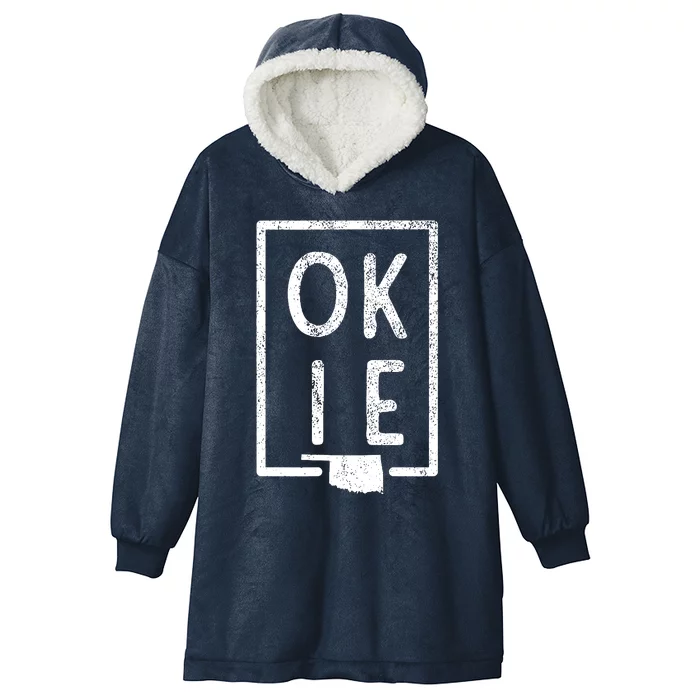 State Of Oklahoma Okie Pride Hooded Wearable Blanket