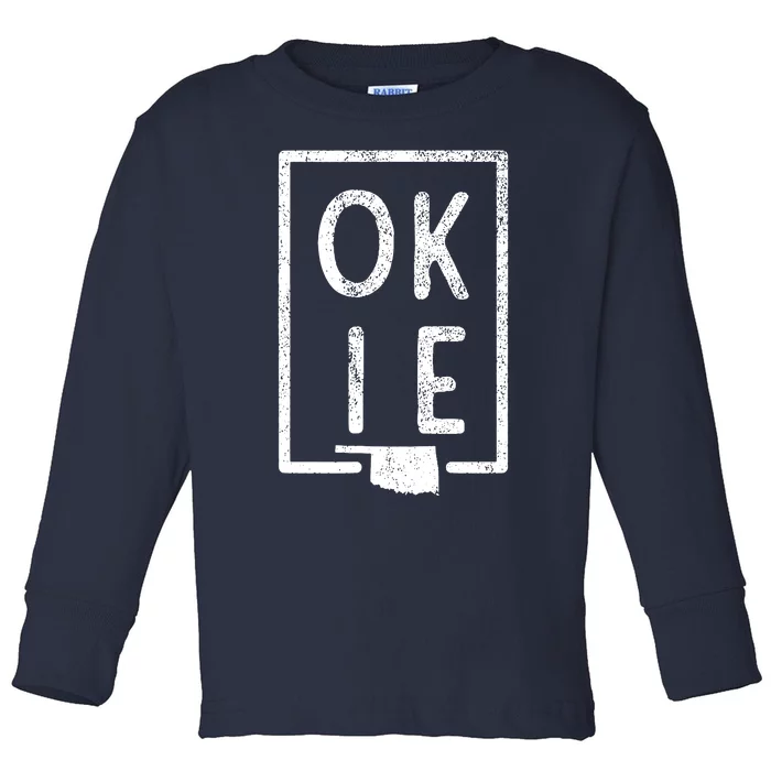 State Of Oklahoma Okie Pride Toddler Long Sleeve Shirt