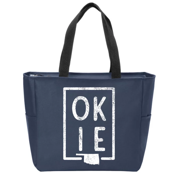 State Of Oklahoma Okie Pride Zip Tote Bag