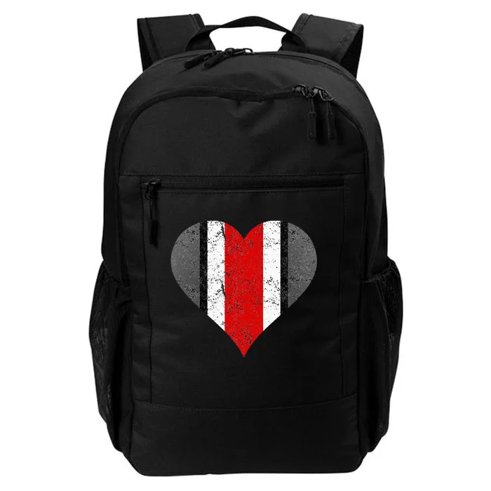 State of Ohio Pride Striped Distressed Graphic Design Daily Commute Backpack