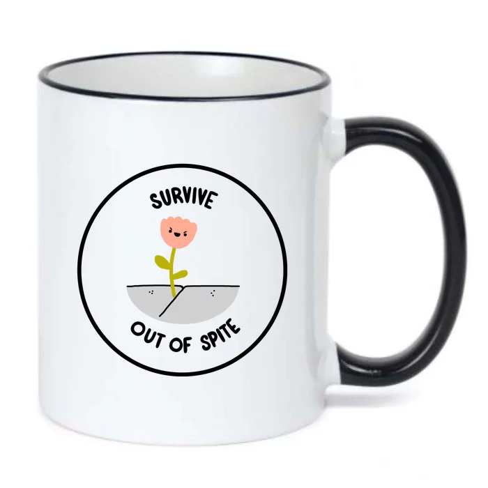 Survive Out Of Spite Dandelion Black Color Changing Mug