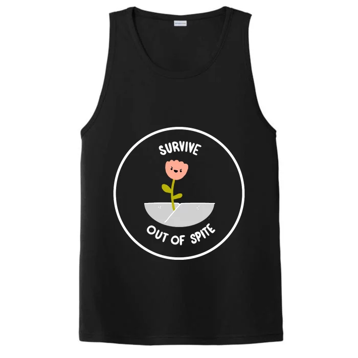 Survive Out Of Spite Dandelion Performance Tank