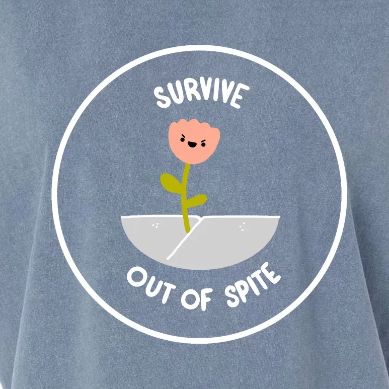 Survive Out Of Spite Dandelion Garment-Dyed Women's Muscle Tee