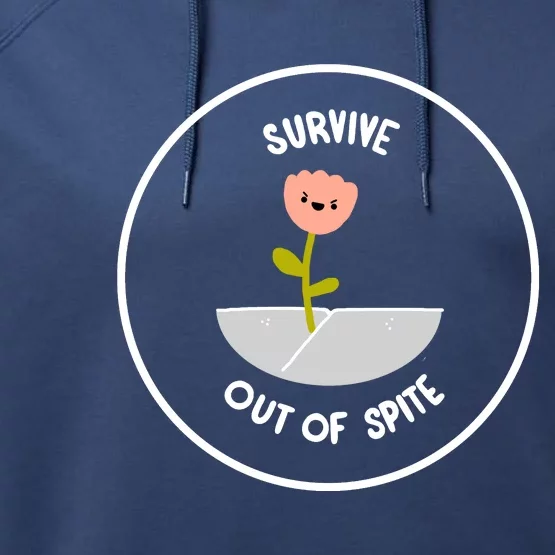 Survive Out Of Spite Dandelion Performance Fleece Hoodie