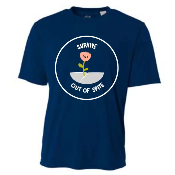 Survive Out Of Spite Dandelion Cooling Performance Crew T-Shirt