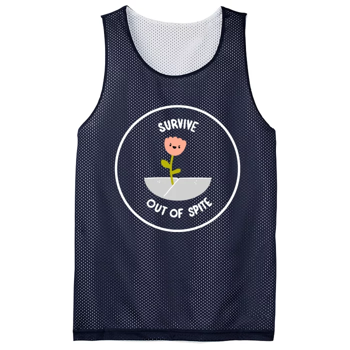 Survive Out Of Spite Dandelion Mesh Reversible Basketball Jersey Tank