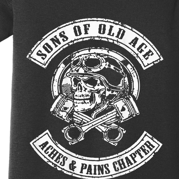 Sons Of Old Age Aches And Pains Chapter (On Back) Baby Bodysuit