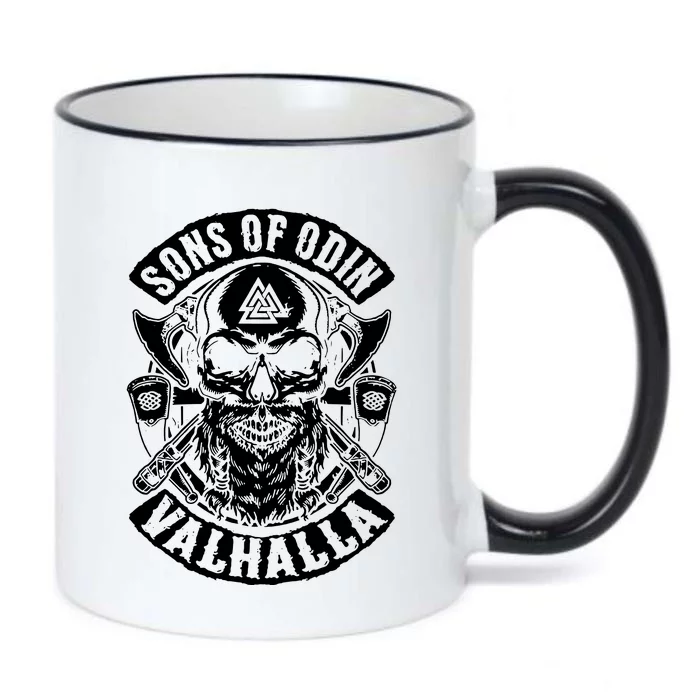 Sons Of Odin Vikings Nordic Odin Thor Black Color Changing Mug