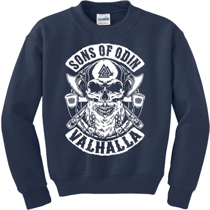 Sons Of Odin Vikings Nordic Odin Thor Kids Sweatshirt