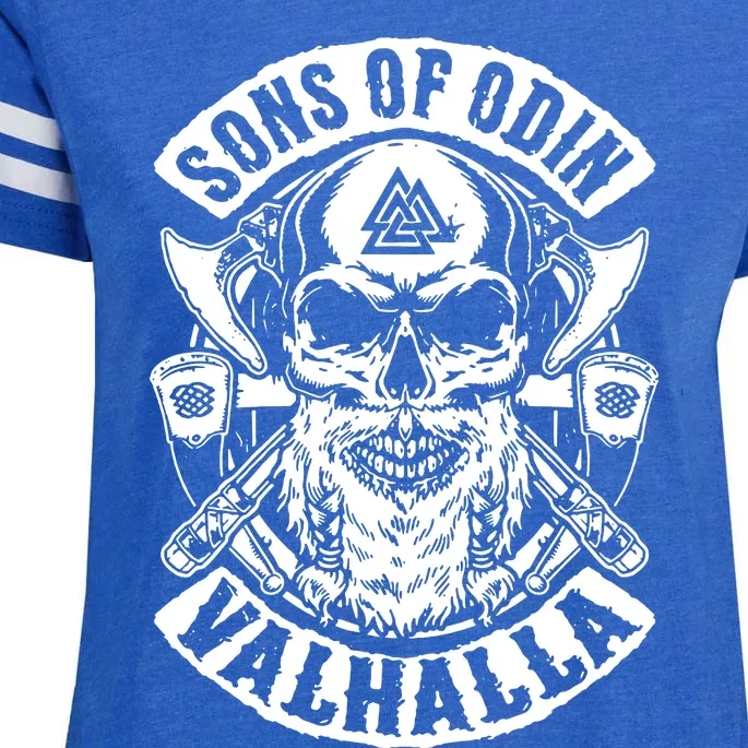 Sons Of Odin Vikings Nordic Odin Thor Enza Ladies Jersey Football T-Shirt