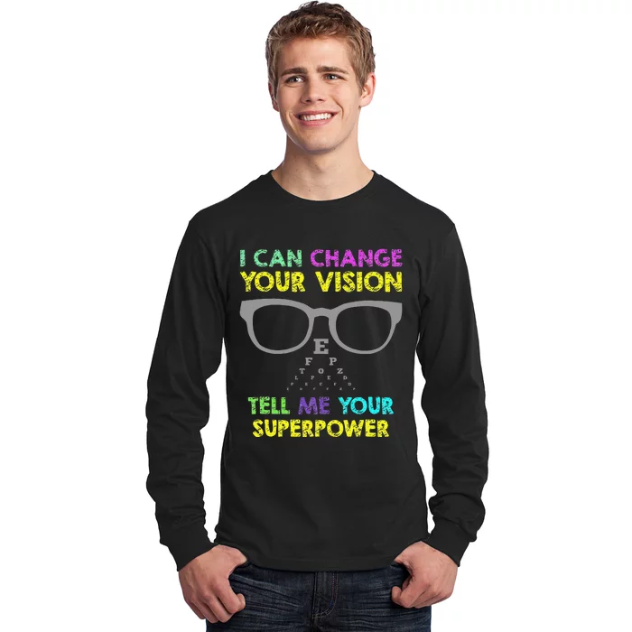 Super Optometry Optometry Gifts Optician Fix Eye Long Sleeve Shirt