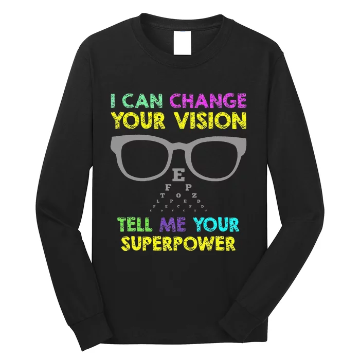 Super Optometry Optometry Gifts Optician Fix Eye Long Sleeve Shirt