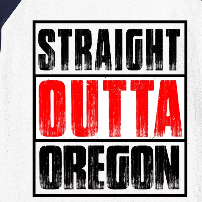 Straight Outta Oregon Baseball Sleeve Shirt