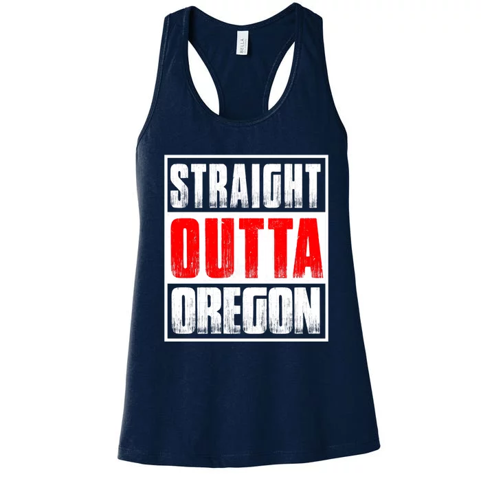 Straight Outta Oregon Women's Racerback Tank