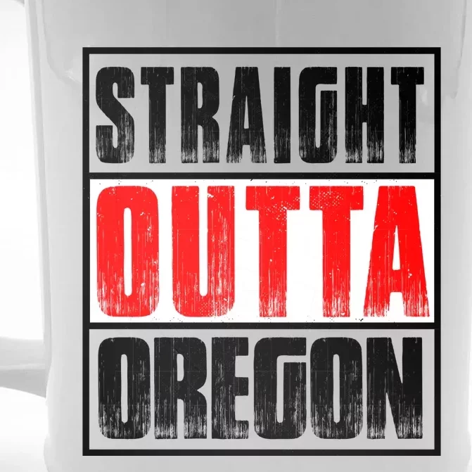 Straight Outta Oregon Front & Back Beer Stein