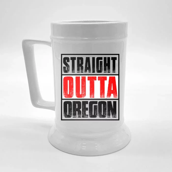 Straight Outta Oregon Front & Back Beer Stein