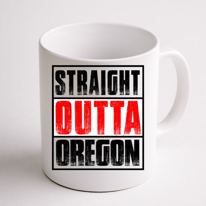 Straight Outta Oregon Front & Back Coffee Mug