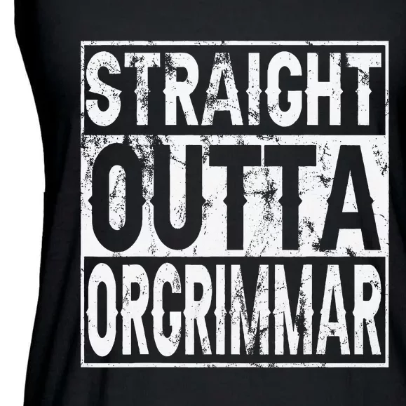 Straight Outta Orgrimmar Horde Gamer Ladies Essential Flowy Tank