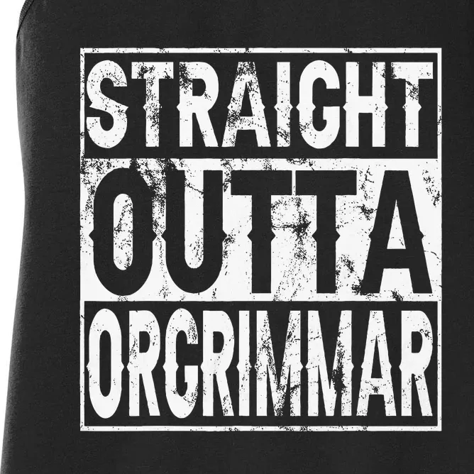 Straight Outta Orgrimmar Horde Gamer Women's Racerback Tank