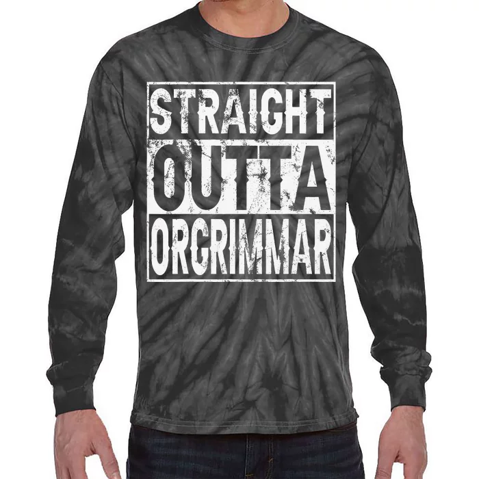 Straight Outta Orgrimmar Horde Gamer Tie-Dye Long Sleeve Shirt