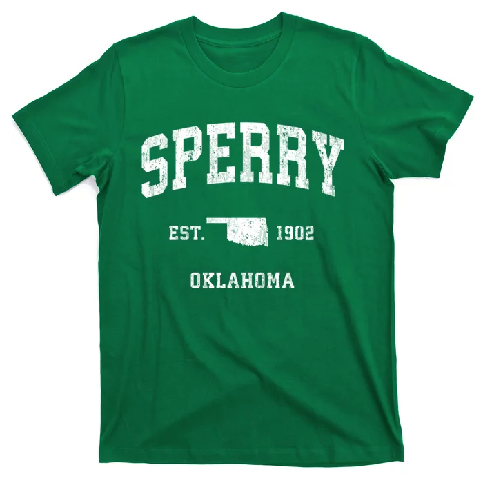 Sperry Oklahoma Ok Vintage Athletic T-Shirt