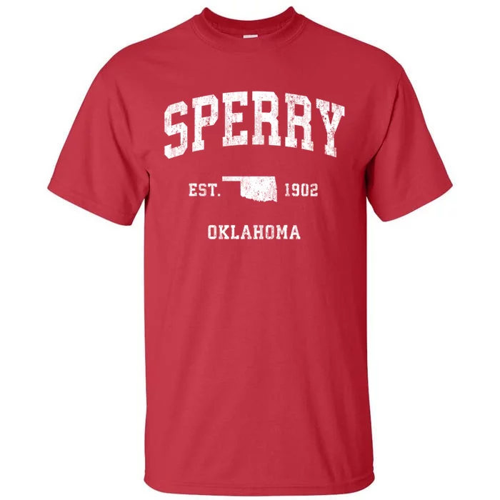 Sperry Oklahoma Ok Vintage Athletic Tall T-Shirt