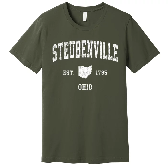 Steubenville Ohio Oh Vintage Sports Premium T-Shirt