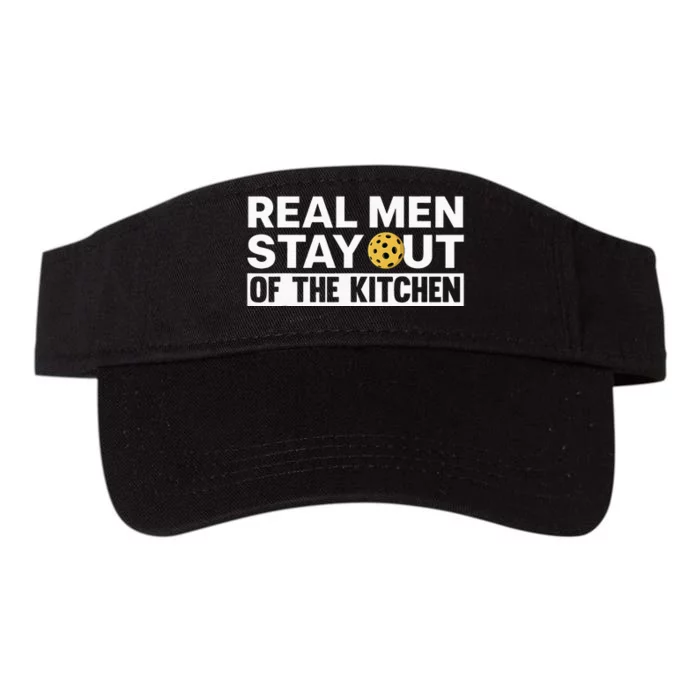 Stay Out Of The Kitchen Play Pickleball Player Coach Valucap Bio-Washed Visor