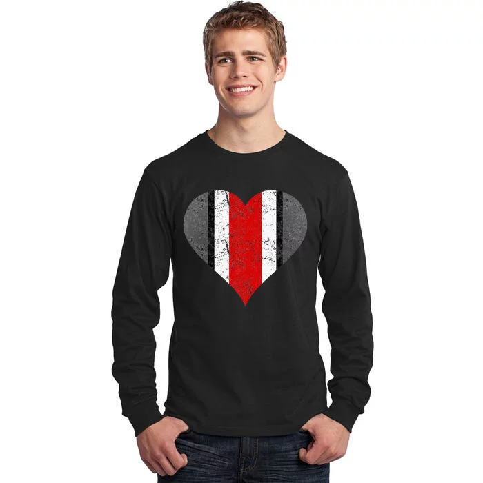 State Of Ohio Pride Striped Distressed Tall Long Sleeve T-Shirt