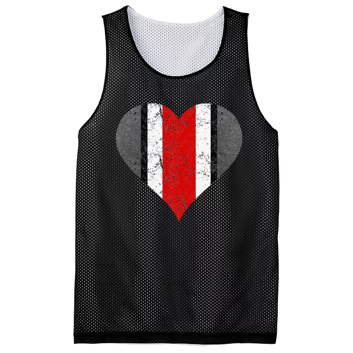 State Of Ohio Pride Striped Distressed Mesh Reversible Basketball Jersey Tank