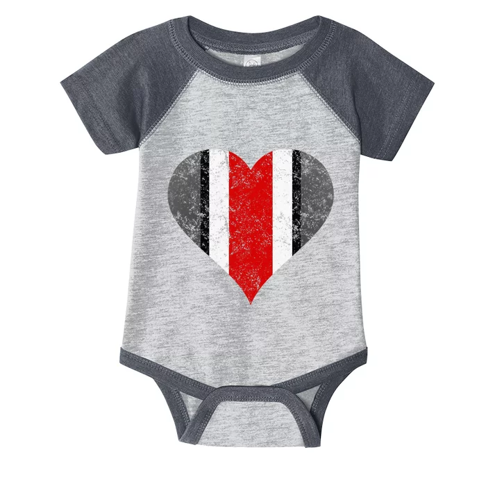 State Of Ohio Pride Striped Distressed Infant Baby Jersey Bodysuit