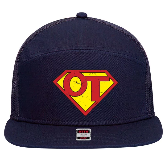 Super Ot Occupational Therapy 7 Panel Mesh Trucker Snapback Hat