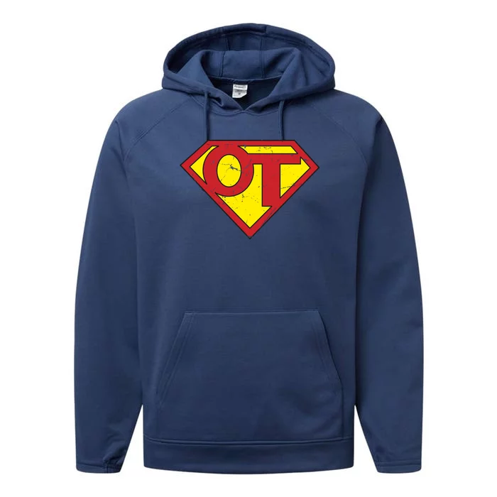 Super Ot Occupational Therapy Performance Fleece Hoodie