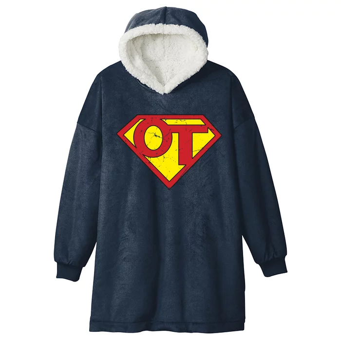 Super Ot Occupational Therapy Hooded Wearable Blanket