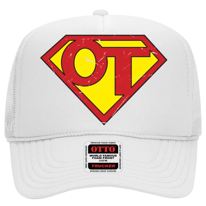 Super Ot Occupational Therapy High Crown Mesh Trucker Hat