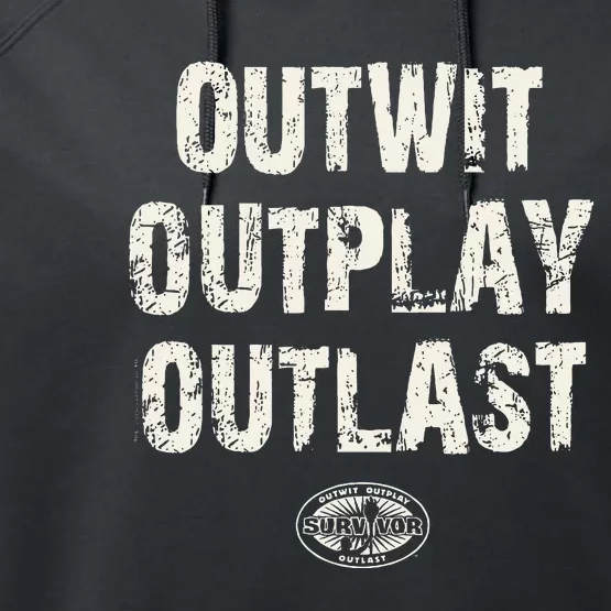 Survivor Outwit Outplay Outlast Performance Fleece Hoodie