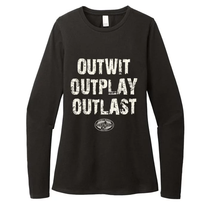 Survivor Outwit Outplay Outlast Womens CVC Long Sleeve Shirt