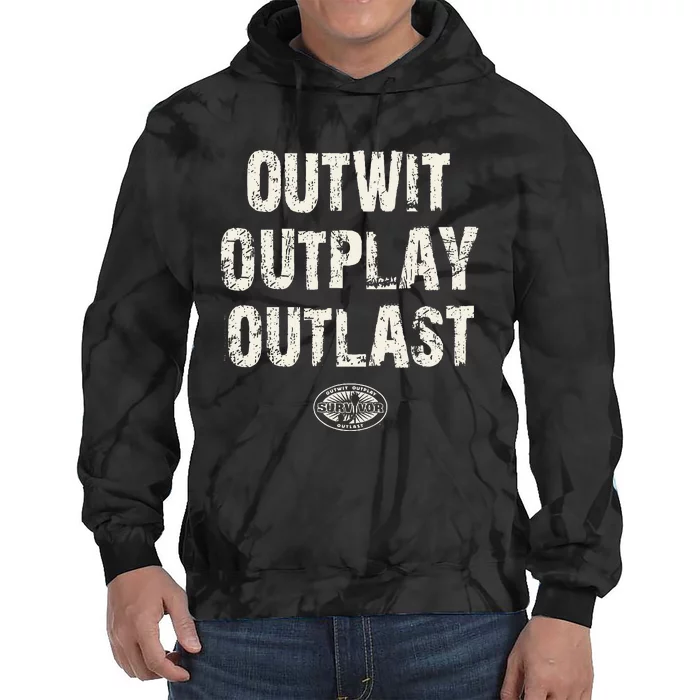 Survivor Outwit Outplay Outlast Tie Dye Hoodie