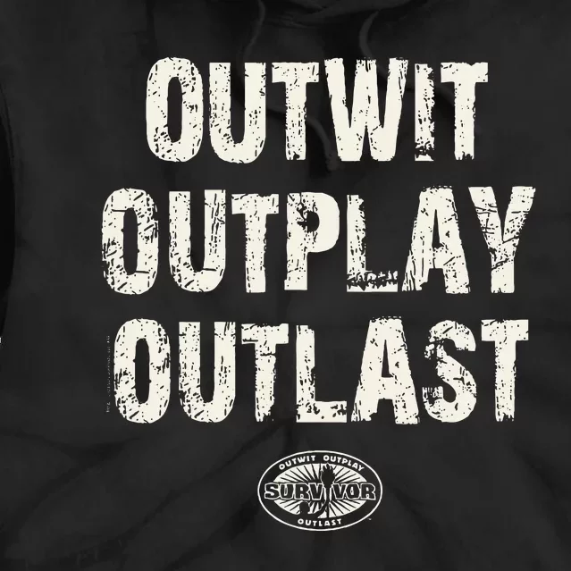 Survivor Outwit Outplay Outlast Tie Dye Hoodie