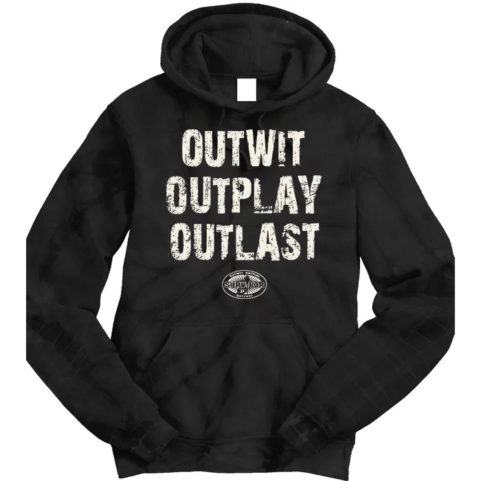 Survivor Outwit Outplay Outlast Tie Dye Hoodie