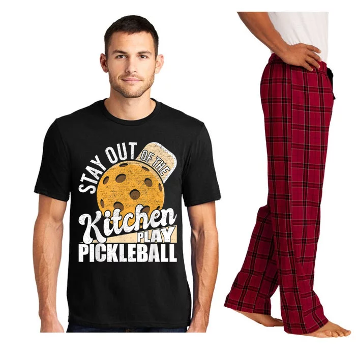 Stay Out Of The Kitchen Play Pickleball Paddleball Lover Pajama Set