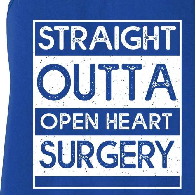 Straight Outta Open Heart Surgery Gift Women's Racerback Tank