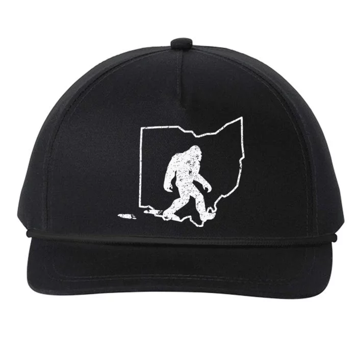 State Of Ohio Vintage Pride Bigfoot Hunter Snapback Five-Panel Rope Hat