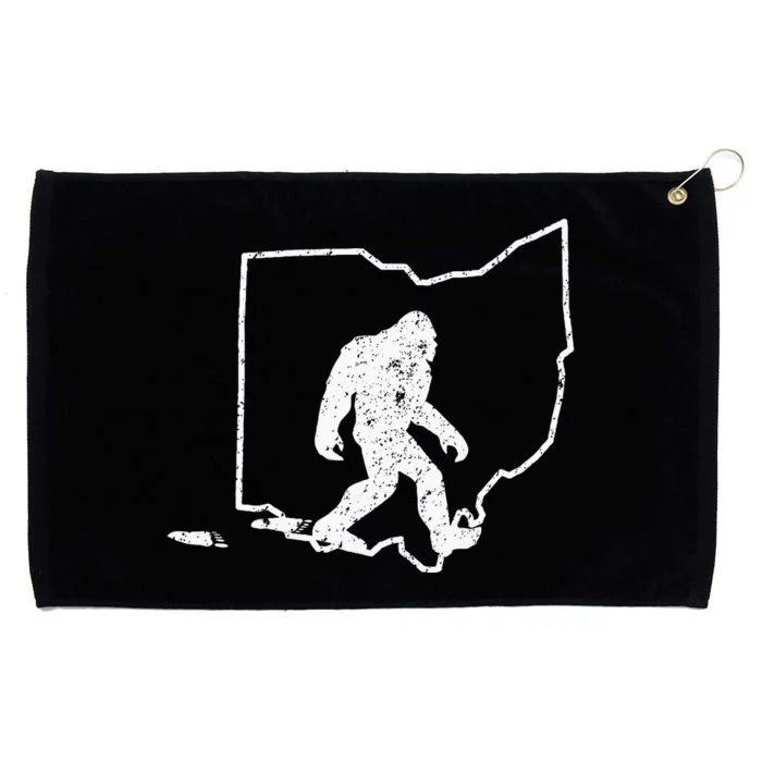 State Of Ohio Vintage Pride Bigfoot Hunter Grommeted Golf Towel