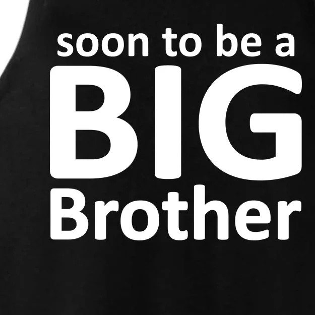 Soon To Be A Big Brother Ladies Tri-Blend Wicking Tank